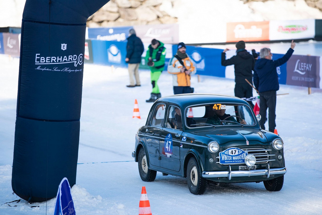 Bellini-Tiberti si aggiudicano il Trofeo Eberhard sul lago ghiacciato